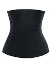 Women's Spiral Steel Boned Lace Hooks Waist Trainer for Weight Loss Underbust Blue Back View