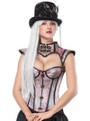 Victorian Gothic Boned Lacing Overbust Corset and Shrug Cosplay Costume