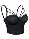 Comfortable Smooth Padded Push Up Dance Night Wear Club Underwire Bras Side View