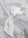 Sweetheart Ruffle Floral Bow knot Ribbon Bridal Corset Bustier Top Detail View