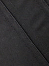 Damen Gothic 26 Stahl entbeinte Baumwolle Long Torso Sanduhr Korsett Schwarz Detailansicht