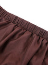 Women's Hot Sale Cyberpunk High Low Ruffle Cosplay Skirt Coffee Detail View